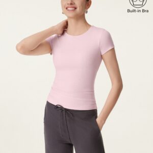 Rundhalsausschnitt Slimming Kurzarm New Airy Brami