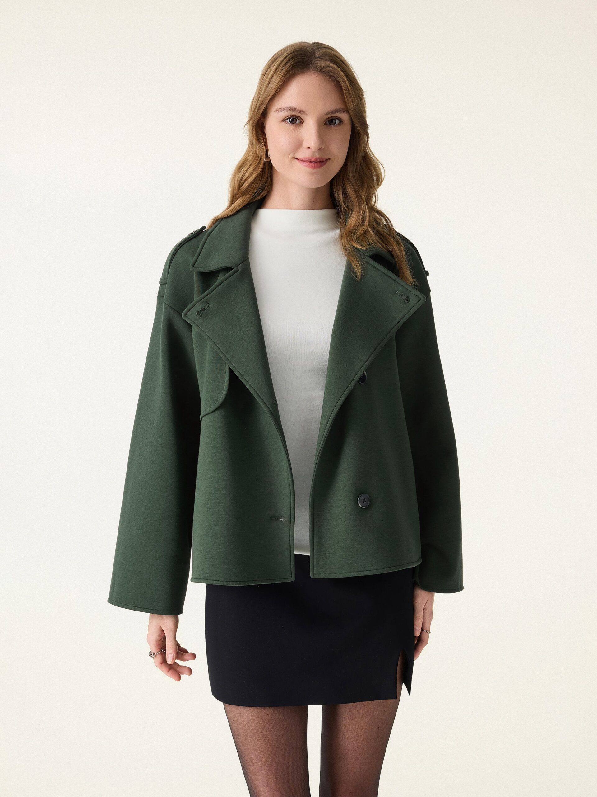 2-teiliges Set: Mantel mit wandelbarem Kragen und Knöpfen & Komforthose mit Bauchkontrolle - Image 9