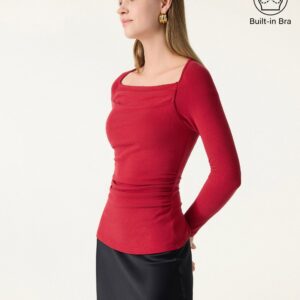 ProWarm Langarmshirt mit geradem Halsausschnitt und Bund