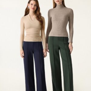 Alternative view of Bauchweg-Komforthose mit doppelter Wärme