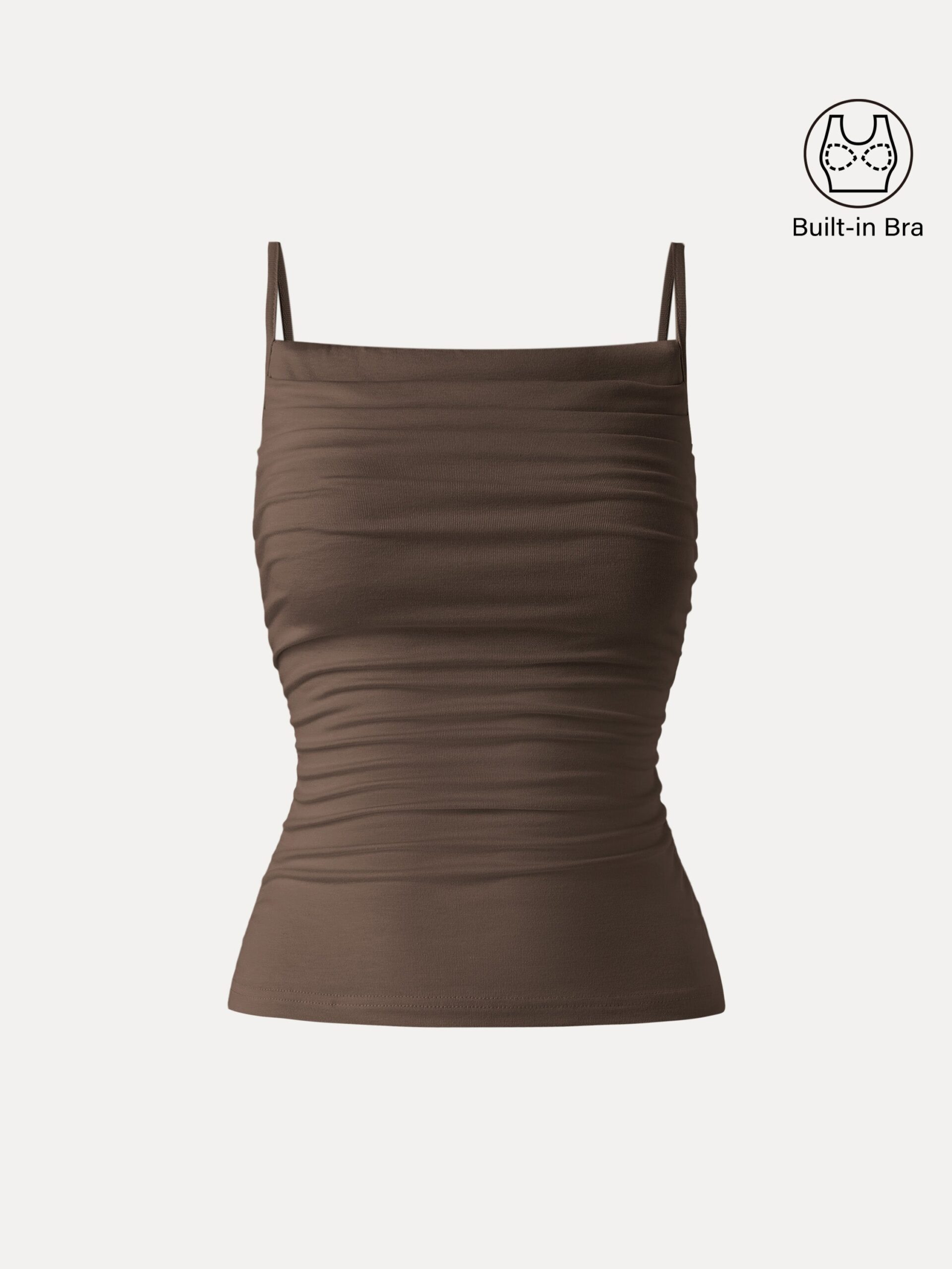 Verstellbare Spaghettiträger, seitlich gerafft, neuer, luftiger Brami - Image 13