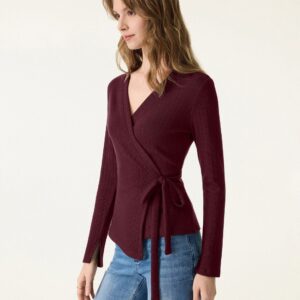 Wickeloberteil mit langen Ärmeln