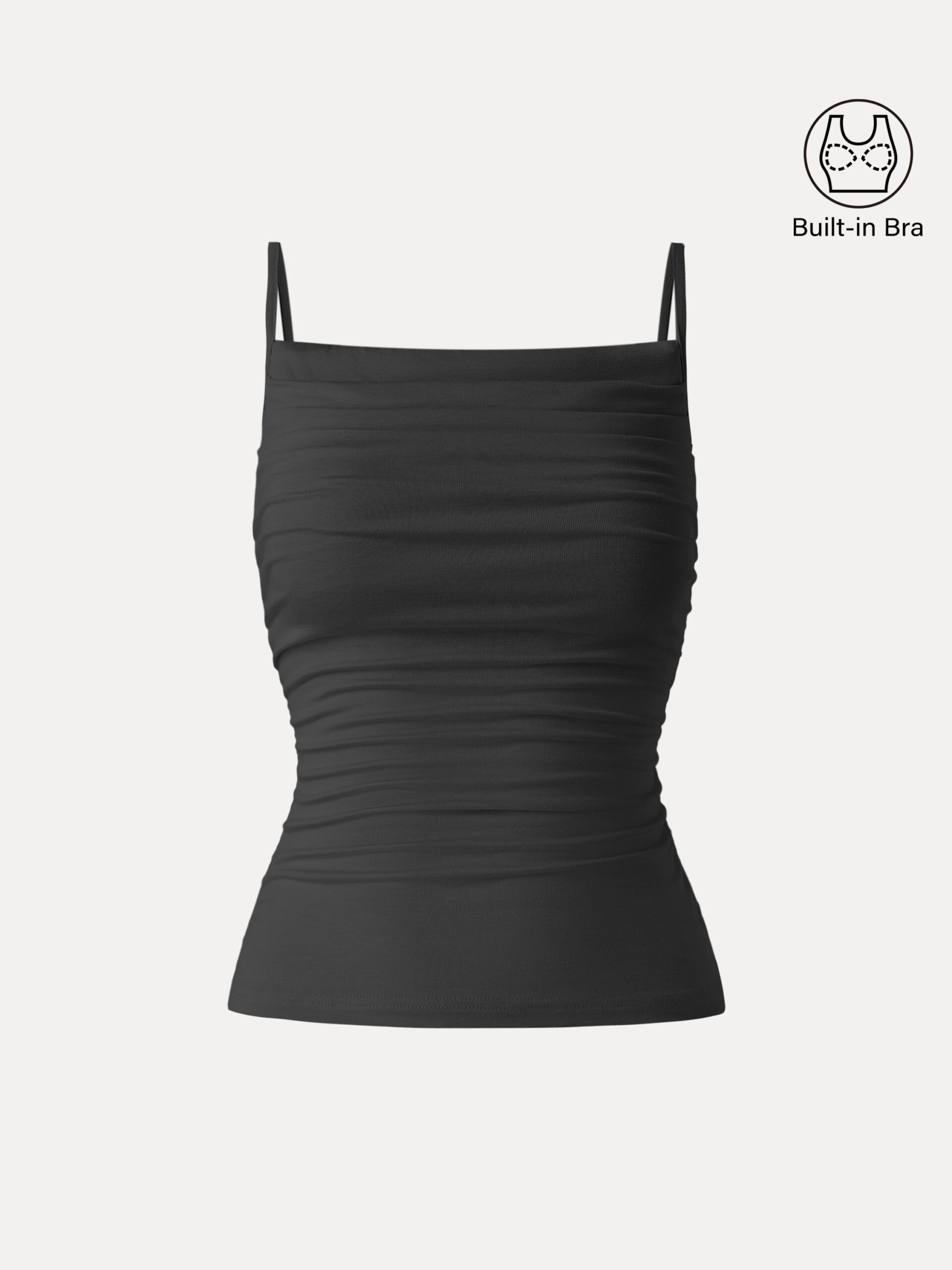 Verstellbare Spaghettiträger, seitlich gerafft, neuer, luftiger Brami - Image 14